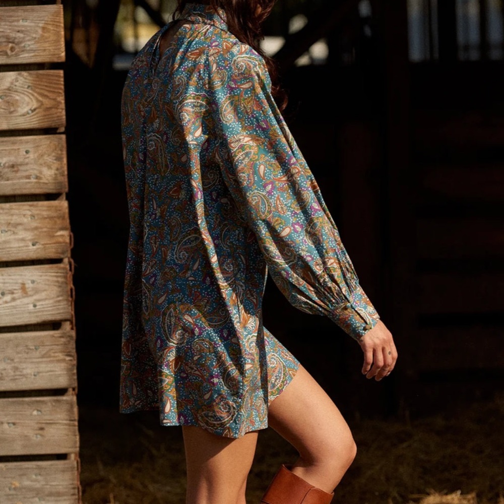 Carolina K Irina Dress - paisley blue - Picture 5 of 11